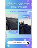 COACH SMALL KELSEY SATCHEL IN METALLIC PEBBLE LEATHER (BAG SPA CLEANING,NANO RESTORATION)