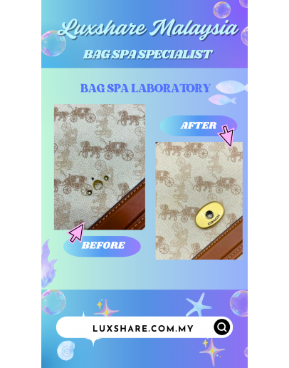 COACH HERO SHOULDER BAG " HARDWARE REPLACEMENT AND BAG SPA SERVICE "