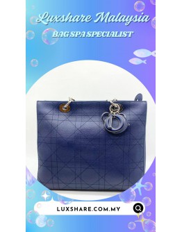 CHRISTIAN DIOR BLUR CANNAGE SHOPPER TOTE BAG (TOUCH UP CORNER PART, BAG SPA CLEANING)