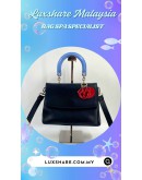 CHRISTIAN DIOR BE DIOR TOP HANDLE BAG IN BLACK LEATHER (BAG SPA CLEANING,TREATMENT&CARE)