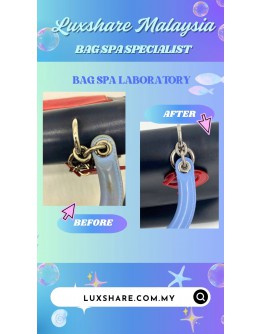 CHRISTIAN DIOR BE DIOR TOP HANDLE BAG IN BLACK LEATHER (BAG SPA CLEANING,TREATMENT&CARE)