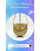 CHRISTIAN DIOR HONEYCOMB PVC SHOULDER BAG (VACHETTA LEATHER REPLACEMENT, GOLD PLATED)