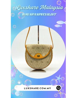 CHRISTIAN DIOR HONEYCOMB PVC SHOULDER BAG (VACHETTA LEATHER REPLACEMENT, GOLD PLATED)