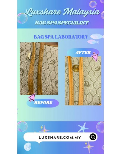 CHRISTIAN DIOR HONEYCOMB PVC SHOULDER BAG (VACHETTA LEATHER REPLACEMENT, GOLD PLATED)