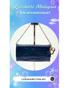 CHRISTIAN DIOR MISS DIOR CROISIERE WALLET ON CHAIN (BAG SPA CLEANING,TOUCH UP CORNER PART)