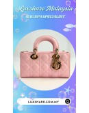 DIOR MINI LADY D-JOY BAG IN POWDER PINK (BAG SPA CLEANING,NANO RESTORATION)