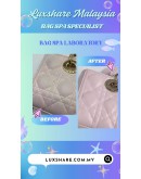 DIOR MINI LADY D-JOY BAG IN POWDER PINK (BAG SPA CLEANING,NANO RESTORATION)