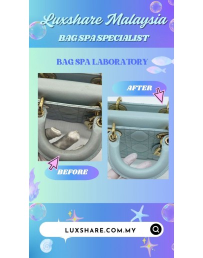 DIOR LADY D-JOY BAG (BAG SPA CLEANING,NANO RESTORATION)