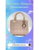 DIOR LADY DIOR HANDBAG IN PINK (BAG SPA CLEANING,NANO RESTORATION)