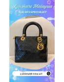 CHRISTIAN DIOR LADY DIOR HANDBAG (BAG SPA CLEANING,LEATHER REPLACEMENT)