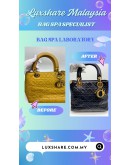 CHRISTIAN DIOR LADY DIOR HANDBAG (BAG SPA CLEANING,LEATHER REPLACEMENT)