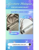 CHRISTIAN DIOR DIOREVER SILVER METALLIC CALFSKIN LEATHER FLAP BAG (BAG SPA CLEANING,COLOR TOUCP UP)