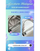 CHRISTIAN DIOR DIOREVER SILVER METALLIC CALFSKIN LEATHER FLAP BAG (BAG SPA CLEANING,COLOR TOUCP UP)