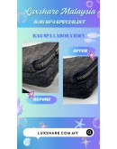 DIOR ZIPPED POUCH WITH STRAP IN BLACK (BAG SPA CLEANING,TREATMENT AND CARE)