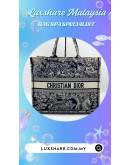 CHRISTIAN DIOR BOOK TOTE IN EMBROIDERED CANVAS (BAG SPA CLEANING,TREATMENT AND CARE)