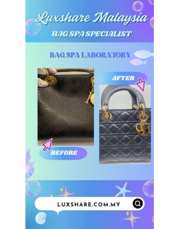 LADY DIOR IN BLACK (LEATHER REPLACEMENT, ZIP REPLACE TO FLAP)