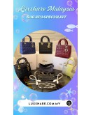 LADY DIOR IN BLACK (LEATHER REPLACEMENT, ZIP REPLACE TO FLAP)