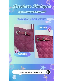 CHRISTIAN DIOR PANAREA TOTE IN PINK (BAG SPA CLEANING, TREATMENT&CARE)