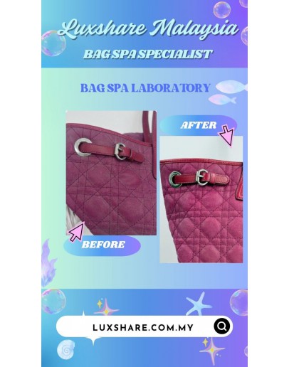 CHRISTIAN DIOR PANAREA TOTE IN PINK (BAG SPA CLEANING, TREATMENT&CARE)