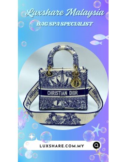 CHRISTIAN DIOR LADY D-LITE BAG (BAG SPA CLEANING,NANO RESTORATION)