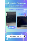 CHRISTIAN DIOR TOTE SHOULDER BAG IN BLACK CANNAGE LEATHER" NANO RESTORE GOLD PLATED AND BAG SPA SERVICE"