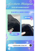 CHRISTIAN DIOR TOTE SHOULDER BAG IN BLACK CANNAGE LEATHER" NANO RESTORE GOLD PLATED AND BAG SPA SERVICE"