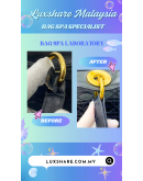 CHRISTIAN DIOR TOTE SHOULDER BAG IN BLACK CANNAGE LEATHER" NANO RESTORE GOLD PLATED AND BAG SPA SERVICE"