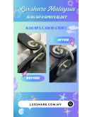 CHRISTIAN DIOR LADY DIOR MEDIUM IN BLACK LAMBSKIN LEATHER WITH SILVER HARDWARE INCLUDES WITH TWO STRAP LEATHER AND CANVAS" HARDWARE POLISH AND BAG SPA SERVICE"