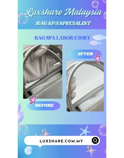 CHRISTIAN DIOR DIOREVER IN METALLIC SILVER WITH STRAP "NANO RESTORE AND BAG SPA SERVICE"