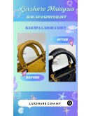 LADY DIOR YELLOW  WITHOUT LONG STRAP " NANO RESTORE AND BAG SPA SERVICE"