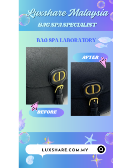 CHRISTIAN DIOR CROSSBODY BAG IN BLACK" DEEP CLEANING AND BAG SPA SERVICE"