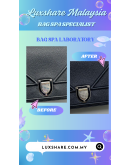 CHRISTIAN DIOR DIORAMA CROSSBODY BAG IN BLACK AND SILVER HARDWARE" NANO RESTORE AND BAG SERVICE"