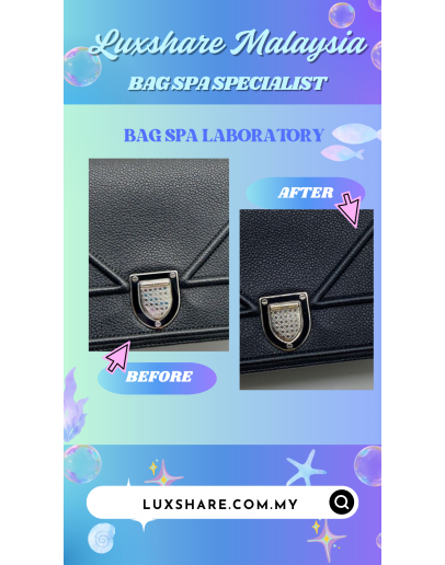 CHRISTIAN DIOR DIORAMA CROSSBODY BAG IN BLACK AND SILVER HARDWARE" NANO RESTORE AND BAG SERVICE"