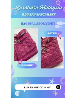 DIOR BAG IN DARK PINK CANVAS'' NANO RESTORE AND HANDLE REPLACEMENT''