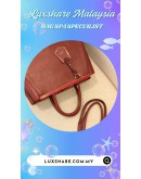 FENDI BURGUNDY LEATHER 2 JOURS 2WAY HANDBAG (BAG SPA CLEANING,HANDLE REPLACEMENT)