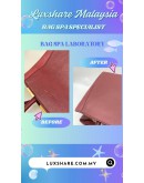 FENDI BURGUNDY LEATHER 2 JOURS 2WAY HANDBAG (BAG SPA CLEANING,HANDLE REPLACEMENT)