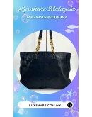 FENDI TOTE BAG IN SHINY BLACK LEATHER (BAG SPA CLEANING,TREATMENT&CARE)