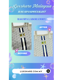 GOYARD SAINT LOUIS MM TOTE BAG IN WHITE " BAG SPA SERVICE AND TREATMENT LEATHER "