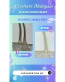 GOYARD SAINT LOUIS MM TOTE BAG IN WHITE " BAG SPA SERVICE AND TREATMENT LEATHER "