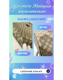 GUCCI GG SUPREME CANVAS TOTE BAG IN BEIGE AND EBONY (BAG SPA CLEANING, LEATHER REPLACEMENT)