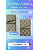 GUCCI DIONYSUS SMALL GG SUPREME SHOULDER BAG (BAG SPA CLEANING, LEATHER REPLACEMENT)
