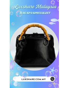GUCCI BAMBOO HANDLE LEATHER (BAG SPA CLEANING,BANO RESTORATION)