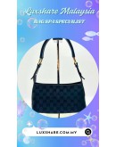 GUCCI MONOGRAM CANVAS SHOULDER BAG IN NAVY & BLACK (BAG SPA CLEANING, TREATMENT & CARE)
