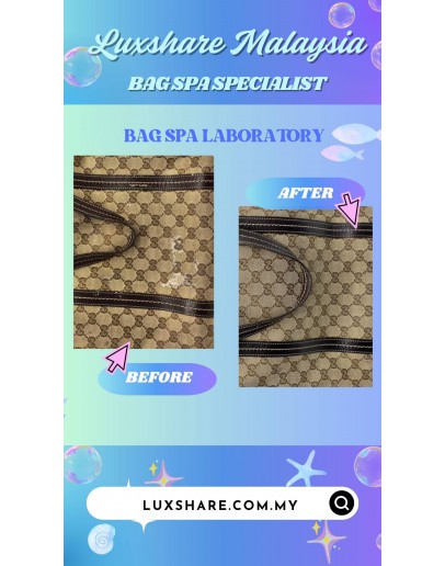 GUCCI GG CRYSTAL TOTE BAG (COLOUR TOUCH UP,LEATHER REPLACEMENT)