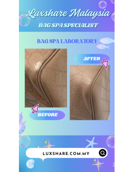 GUCCI BOSTON IN PINK WITHOUT STRAP" NANO RESTORE AND BAG SPA SERVICE"