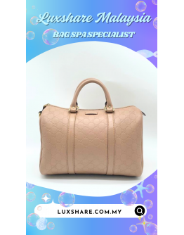 GUCCI BOSTON IN PINK WITHOUT STRAP" NANO RESTORE AND BAG SPA SERVICE"