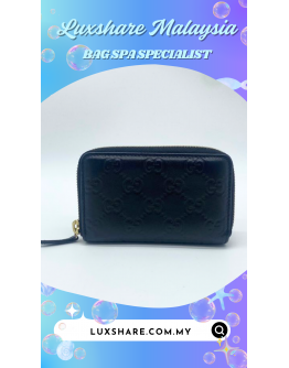 GUCCI GUCCISIMA SMALL ZIPPY WALLET IN BLACK" NANO RESTORE AND BAG SPA SERVICE"