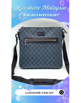 GUCCI BICOLOR GG SUPREME MESSENGER BAG" NANO RESTORE AND TREATMENT LEATHER"