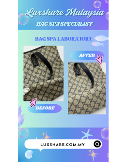 GUCCI VINTAGE TOTE BAG IN GG CANVAS" DEEP CLEANING AND BAG SPA SERVICE"