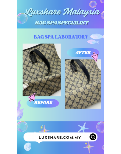 GUCCI VINTAGE TOTE BAG IN GG CANVAS" DEEP CLEANING AND BAG SPA SERVICE"